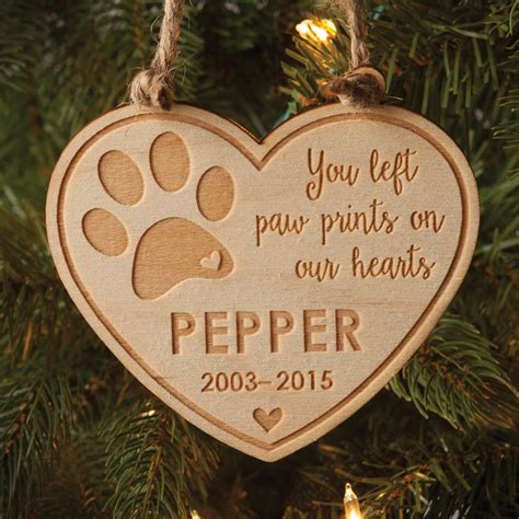 remembrance ornaments christmas tree|deceased dog christmas ornaments personalized.